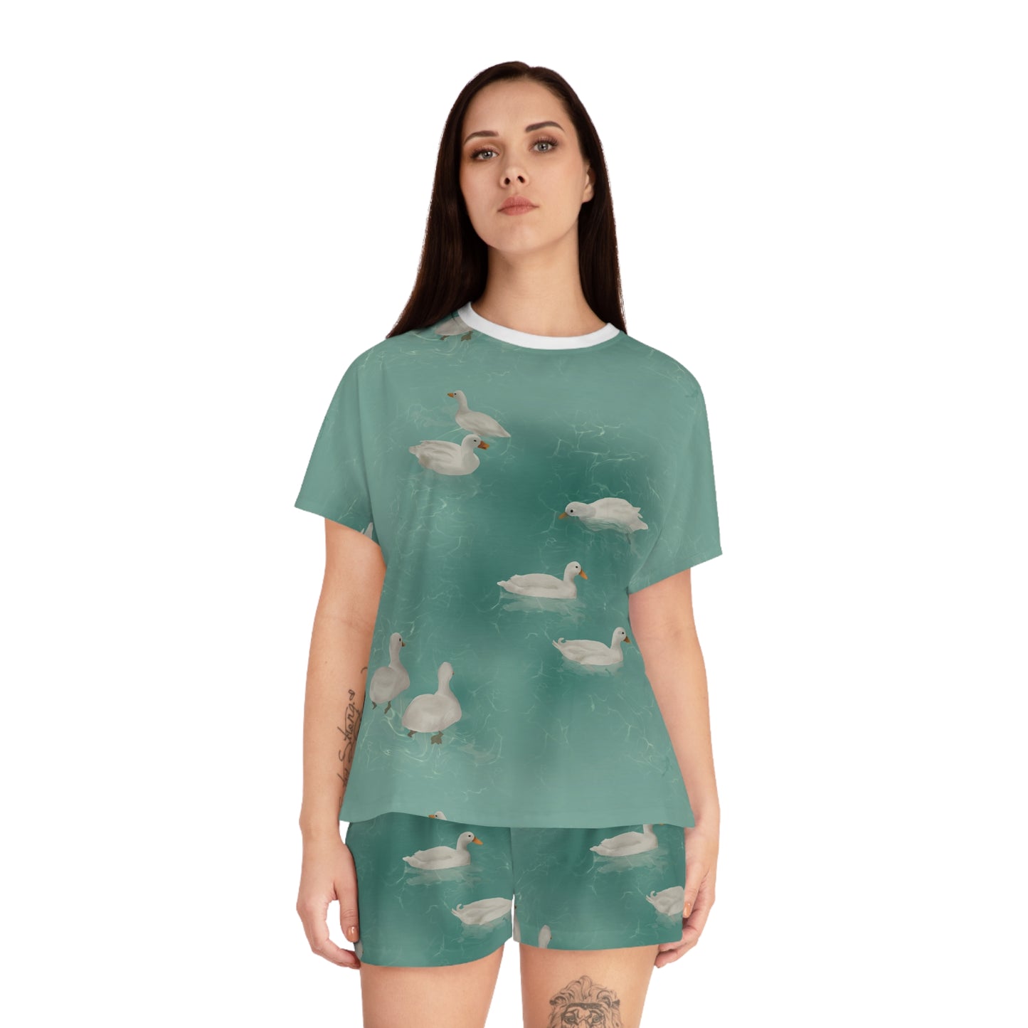 Ducks Women's Short Pajama Set