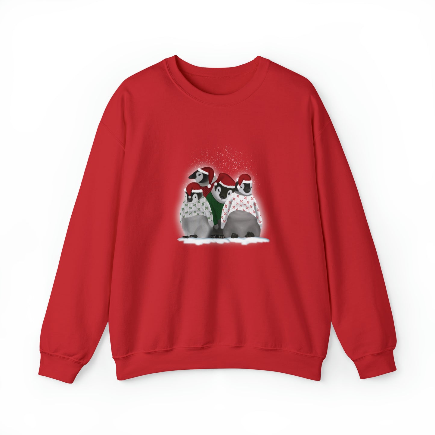 Penguins in Christmas Sweaters Unisex Heavy Blend™ Crewneck Sweatshirt