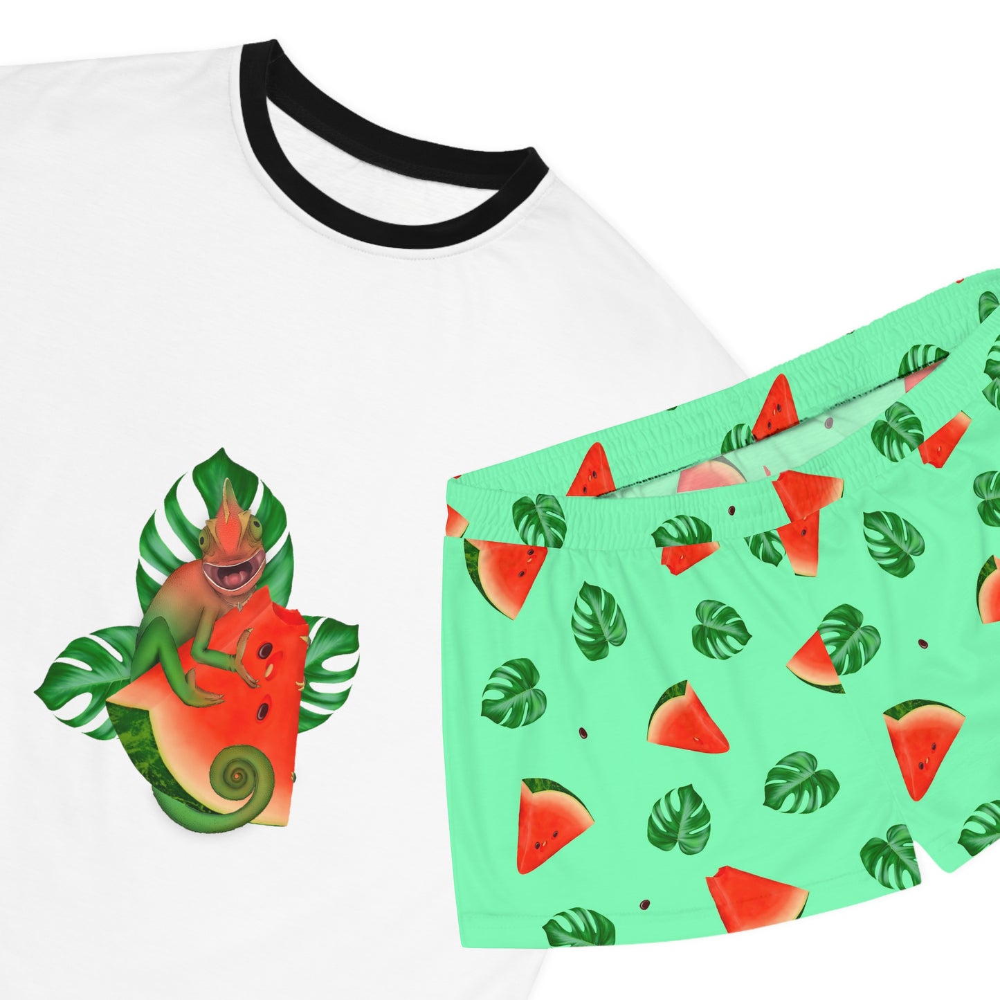 Chameleon Melon Women's Short Pajama Set