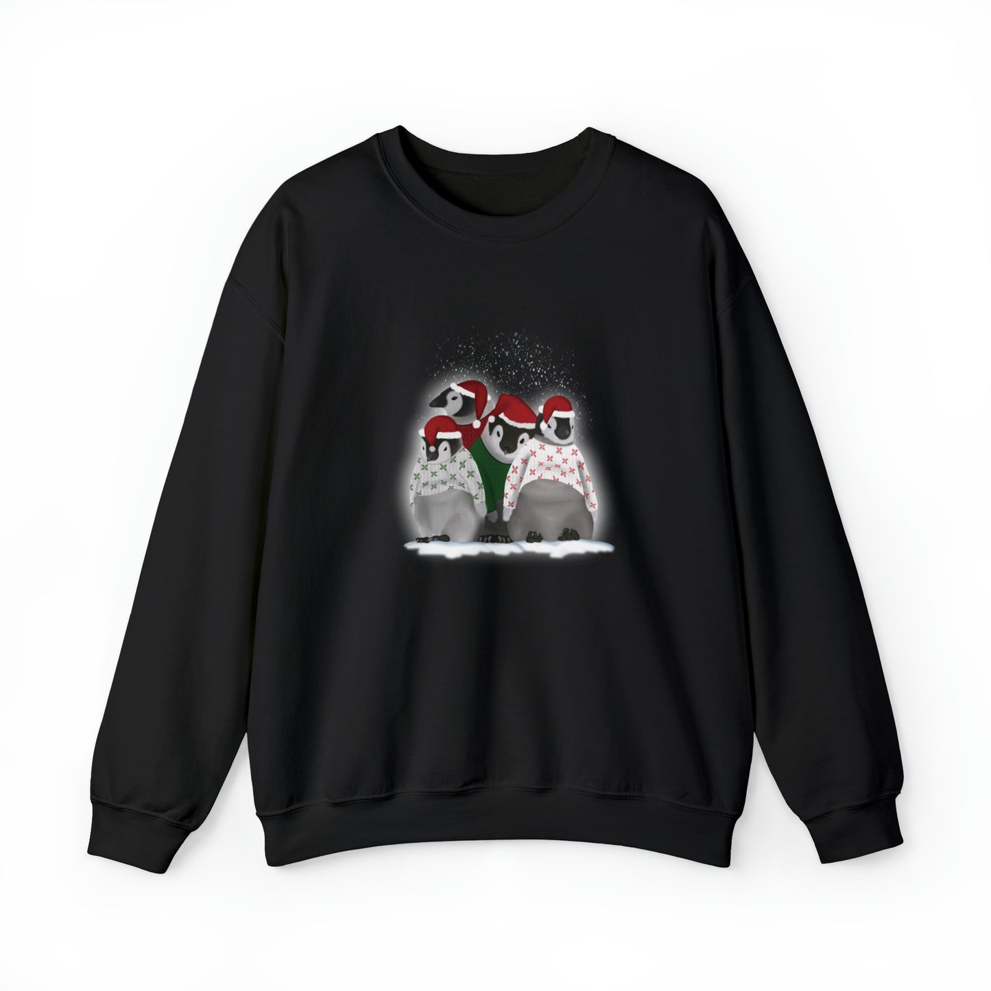 Penguins in Christmas Sweaters Unisex Heavy Blend™ Crewneck Sweatshirt