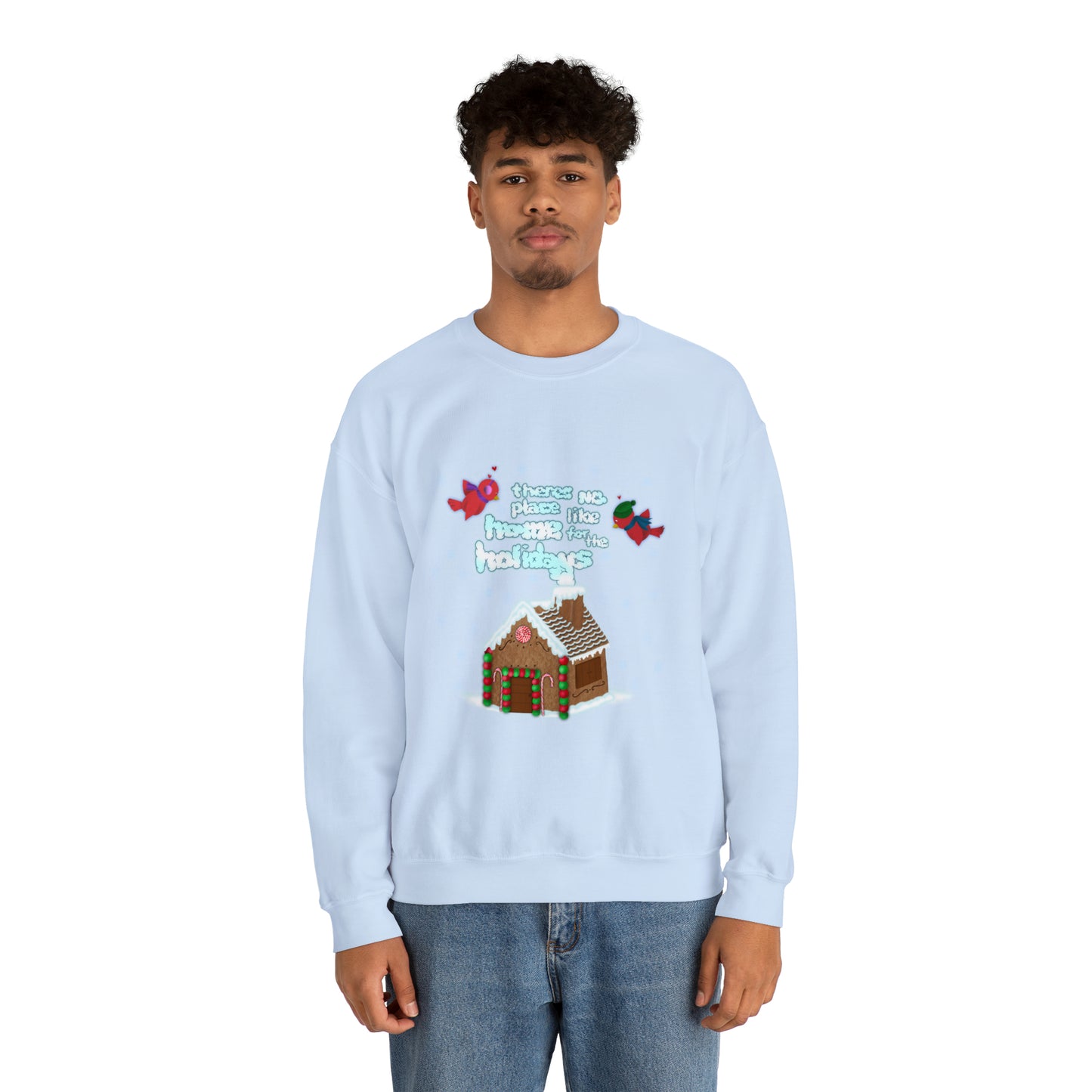 Gingerbread Home for the Holiday Unisex Heavy Blend™ Crewneck Sweatshirt