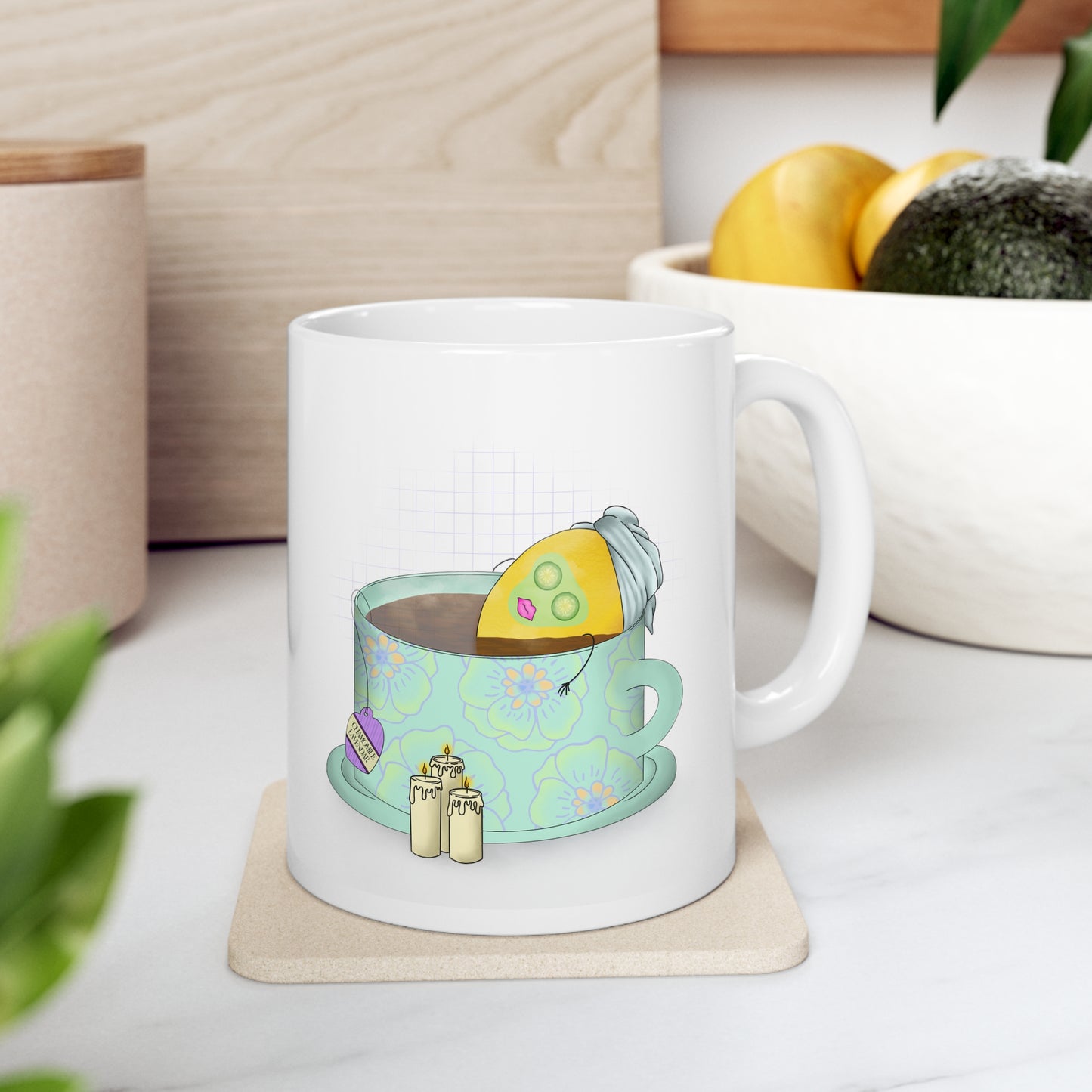 Lemon in Tea Spa Ceramic Mug 11oz