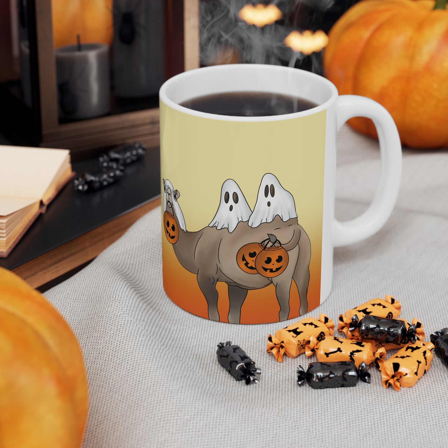 Camel Trick or Treat Ceramic Mug 11oz