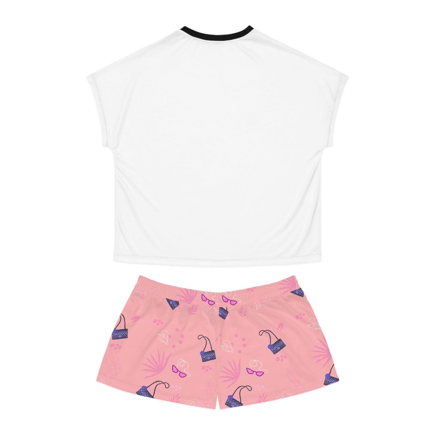 Fancy giraffe Women's Short Pajama Set