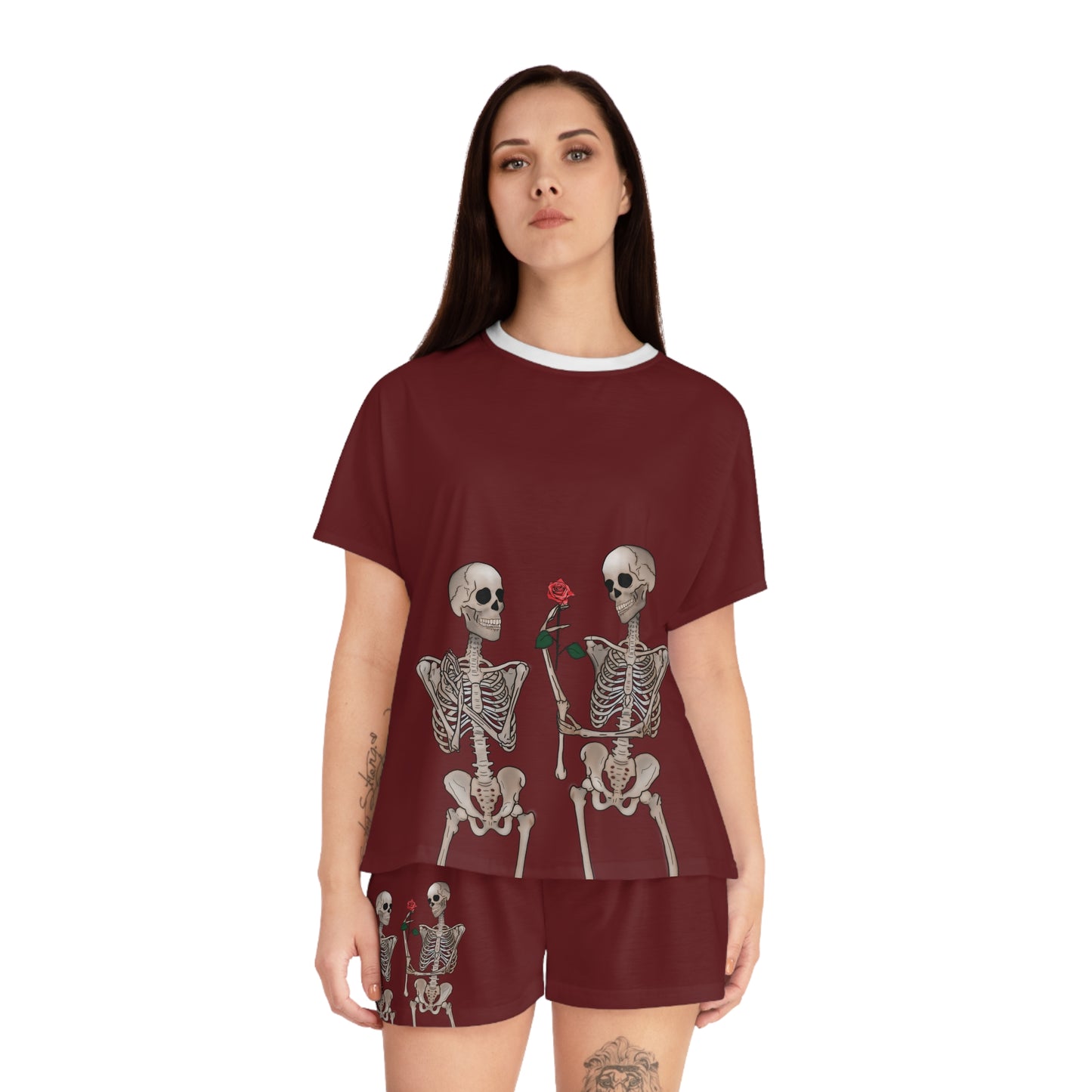 Skeleton Lovers Women's Short Pajama Set