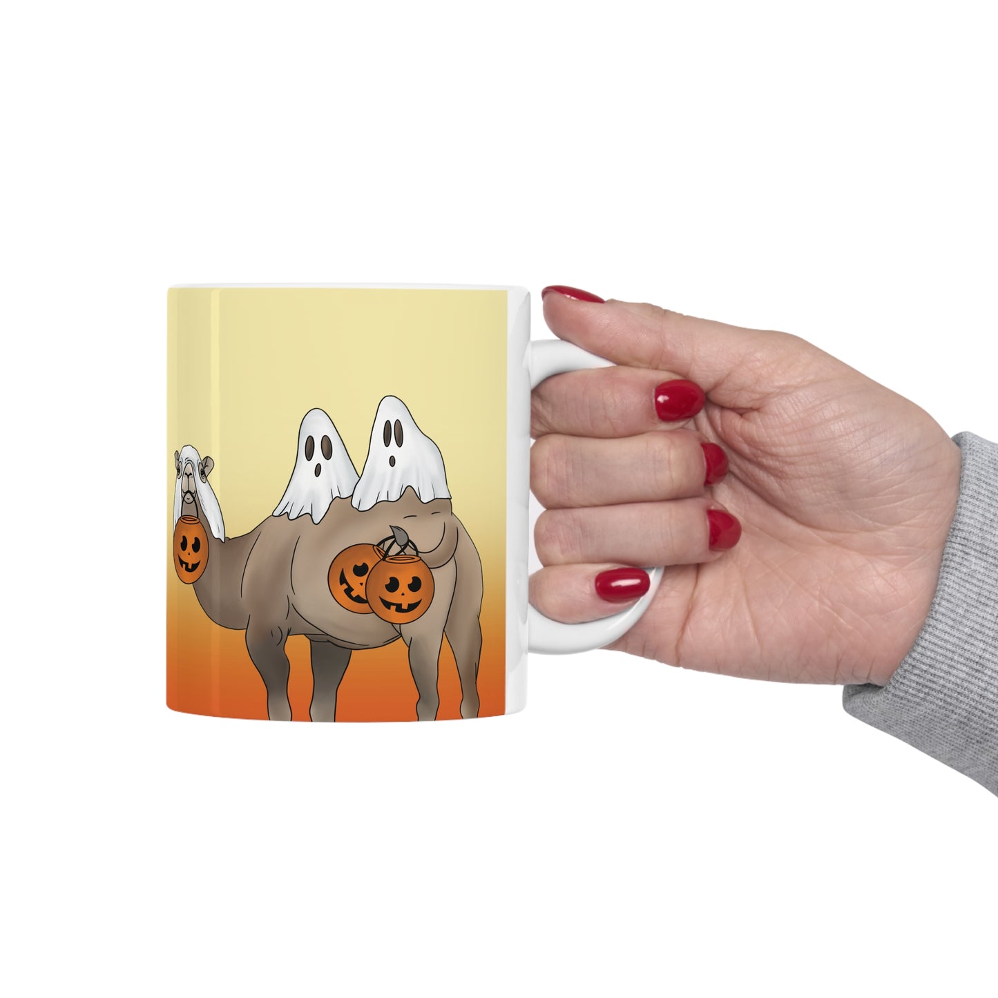 Camel Trick or Treat Ceramic Mug 11oz
