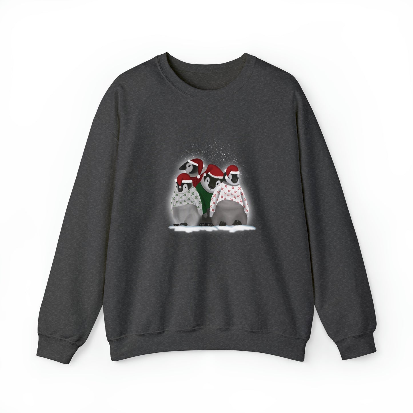 Penguins in Christmas Sweaters Unisex Heavy Blend™ Crewneck Sweatshirt