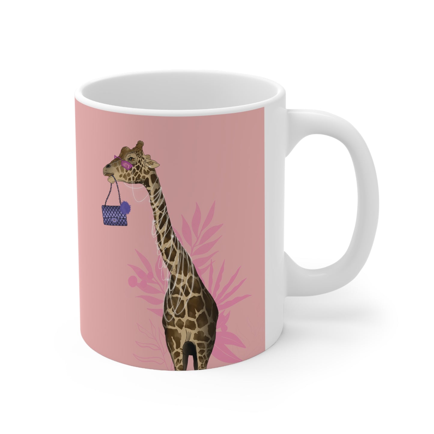 Fancy Giraffe Ceramic Mug 11oz