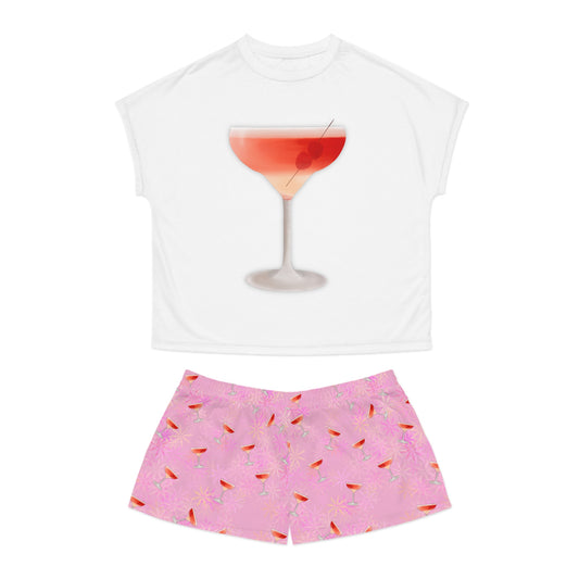 Martini collection: Raspberry Martini Women's Short Pajama Set