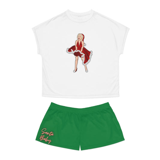 Monroe Christmas Women's Short Pajama Set (AOP)