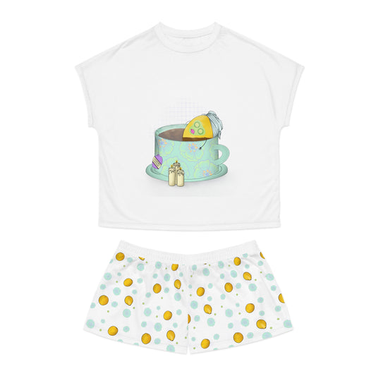 Lemon in Tea Spa Short Pajama Set
