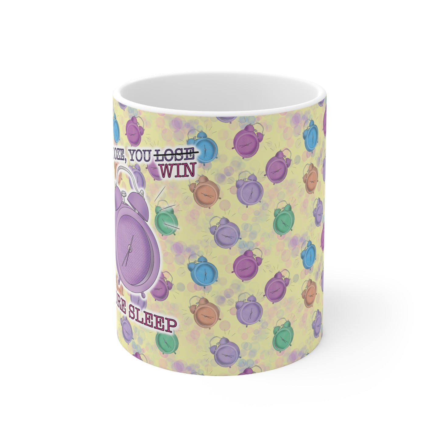Alarm Clock Ceramic Mug 11oz