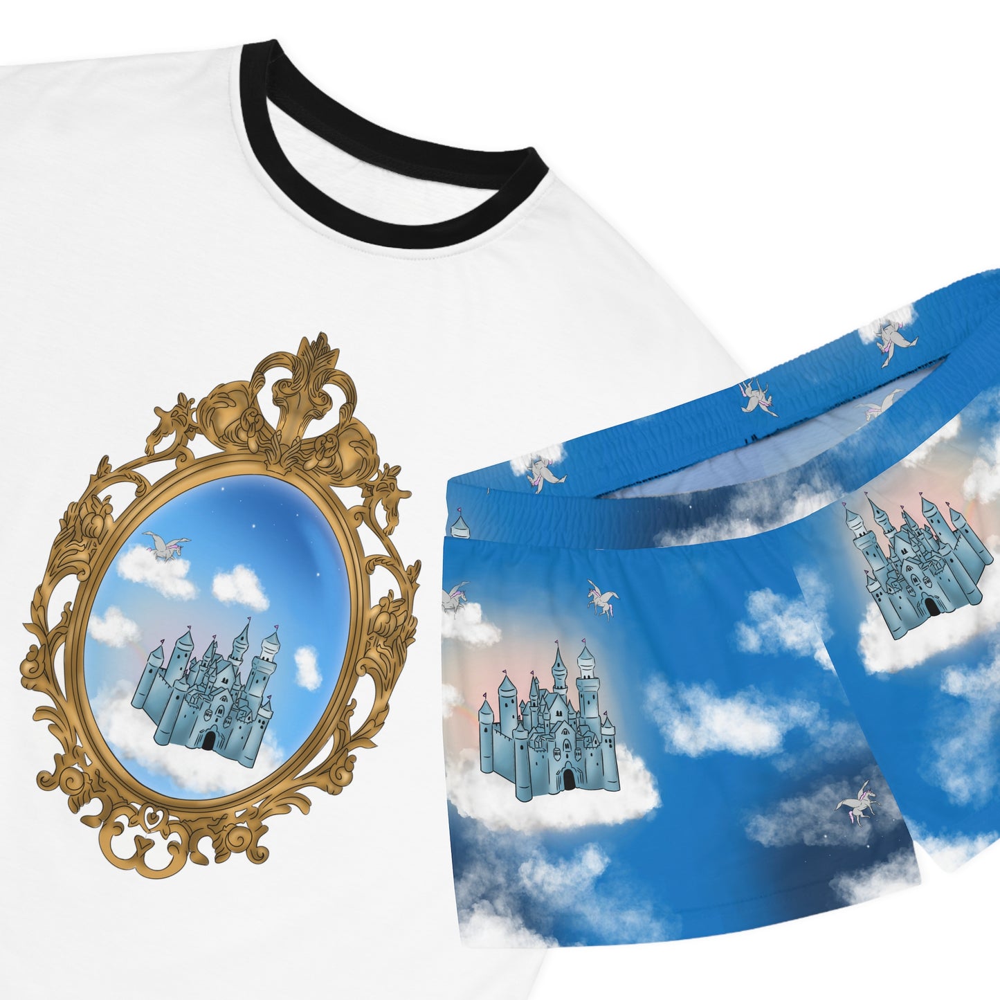 Castles in the Sky Women's Short Pajama Set