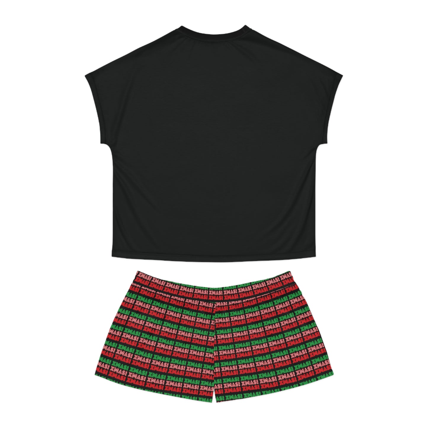 XMASXMASXMAS! Neon Women's Short Pajama Set