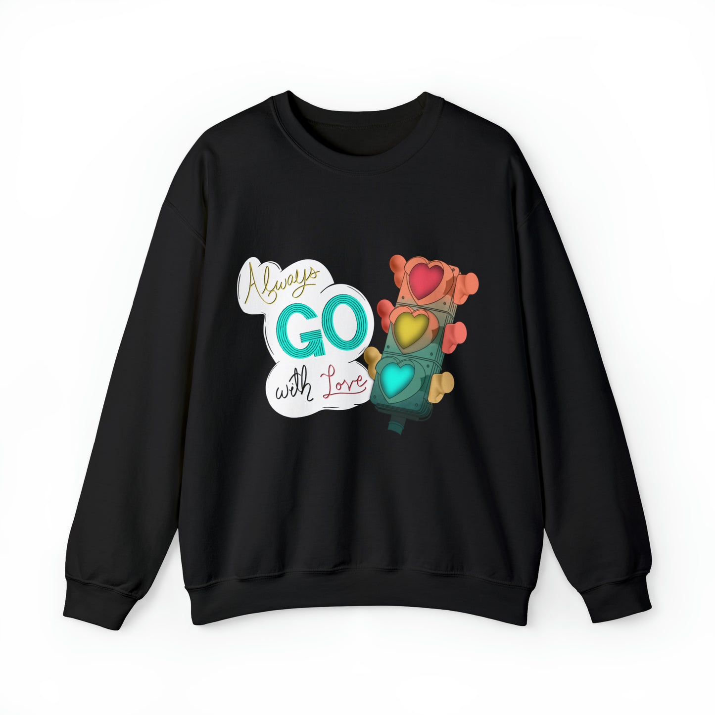Always Go With Love Unisex Heavy Blend™ Crewneck Sweatshirt
