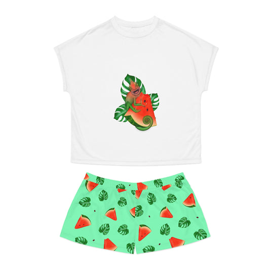 Chameleon Melon Women's Short Pajama Set
