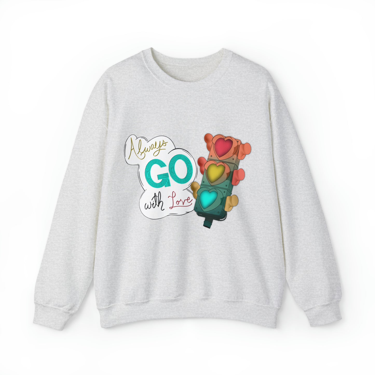 Always Go With Love Unisex Heavy Blend™ Crewneck Sweatshirt