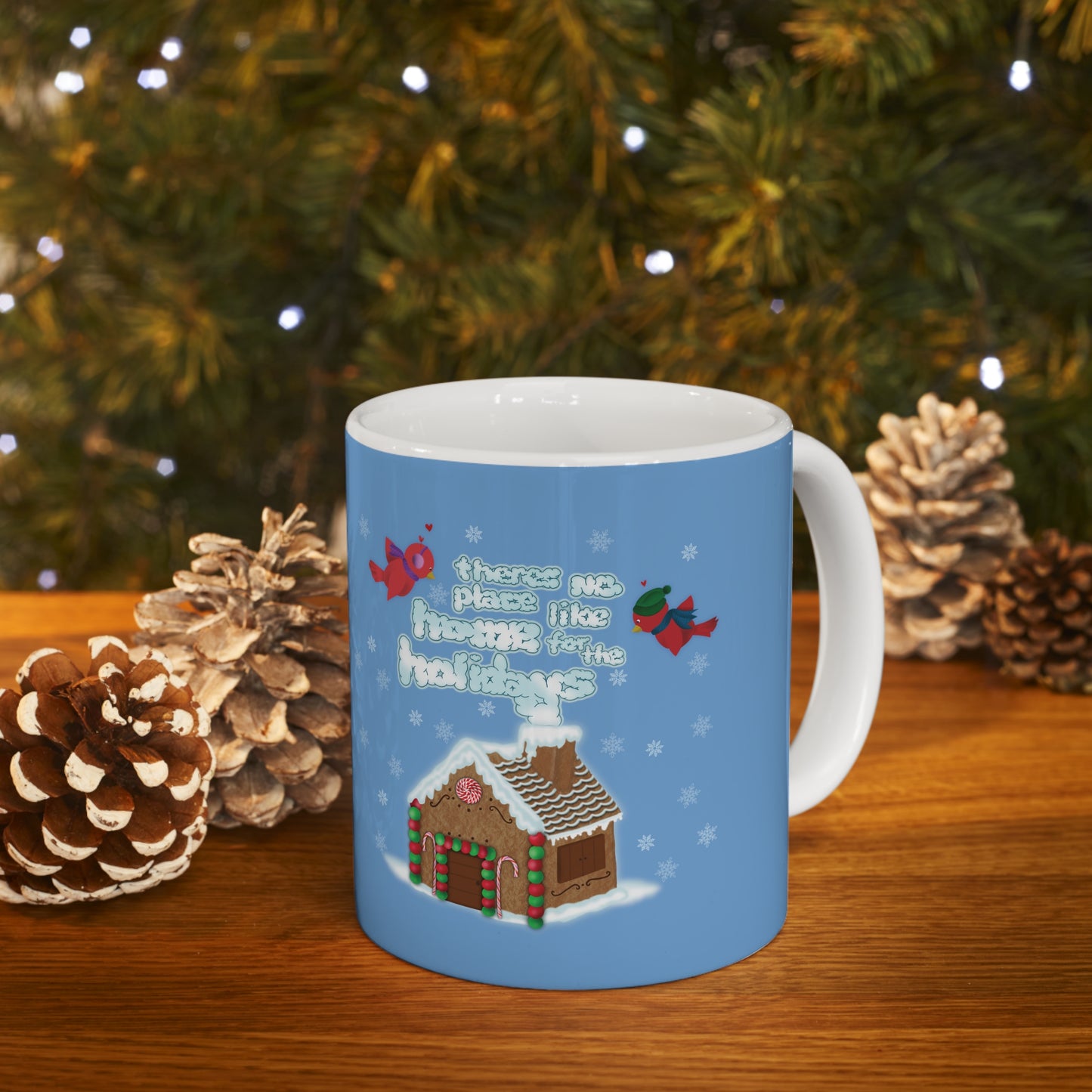 Gingerbread Home for the Holidays Ceramic Mug 11oz
