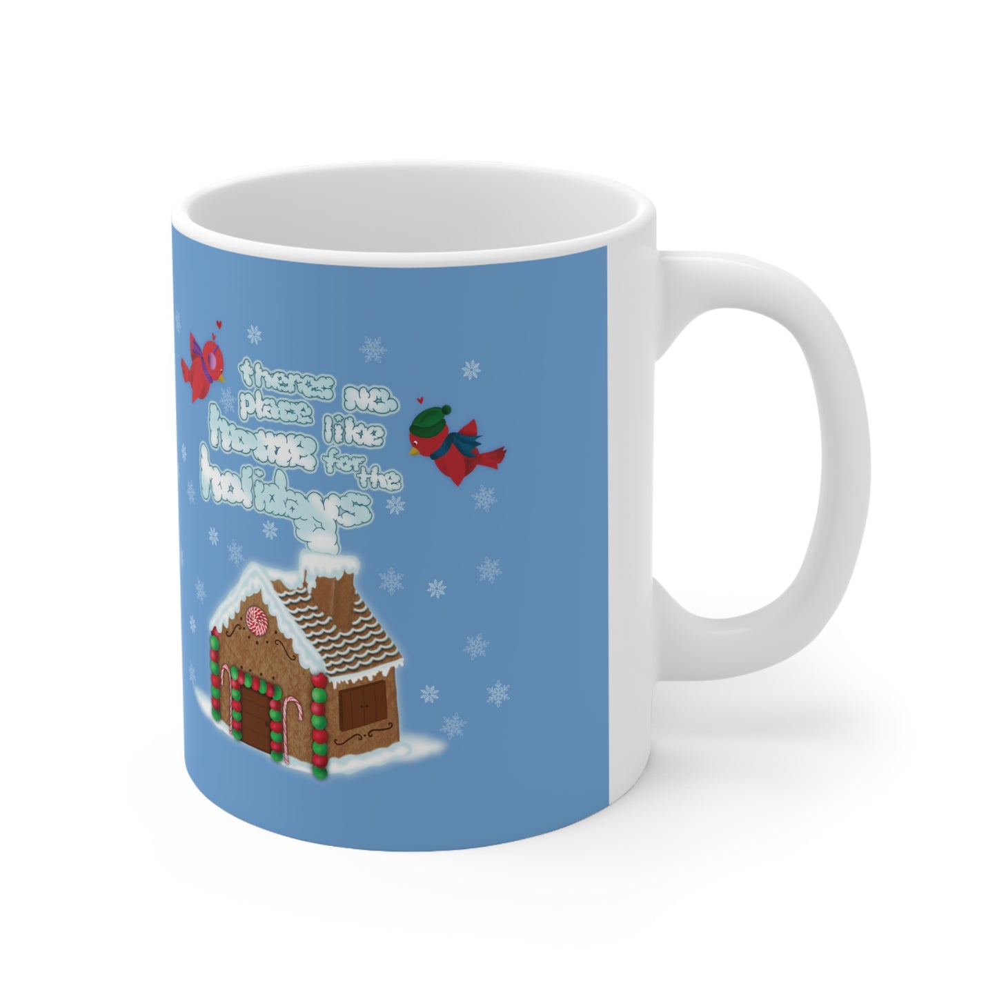 Gingerbread Home for the Holidays Ceramic Mug 11oz