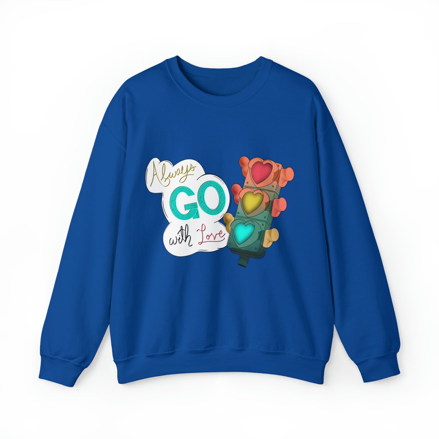 Always Go With Love Unisex Heavy Blend™ Crewneck Sweatshirt