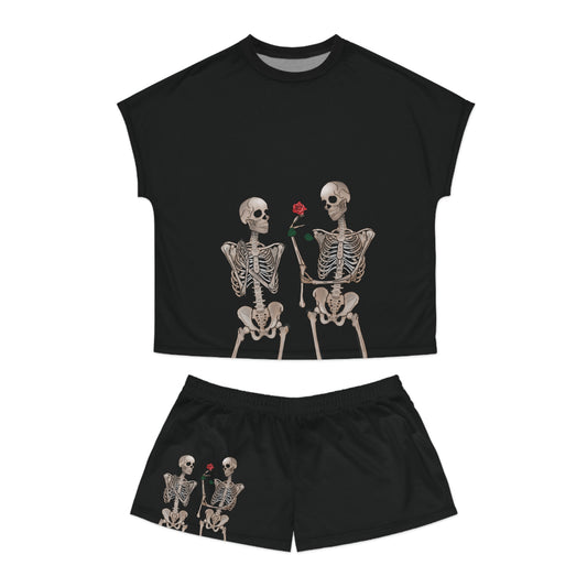 Skeleton Lovers Women's Short Pajama Set
