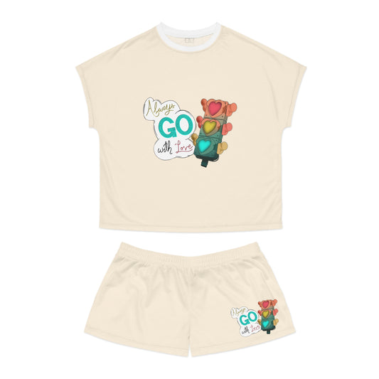 Always Go with Love Women's Short Pajama Set