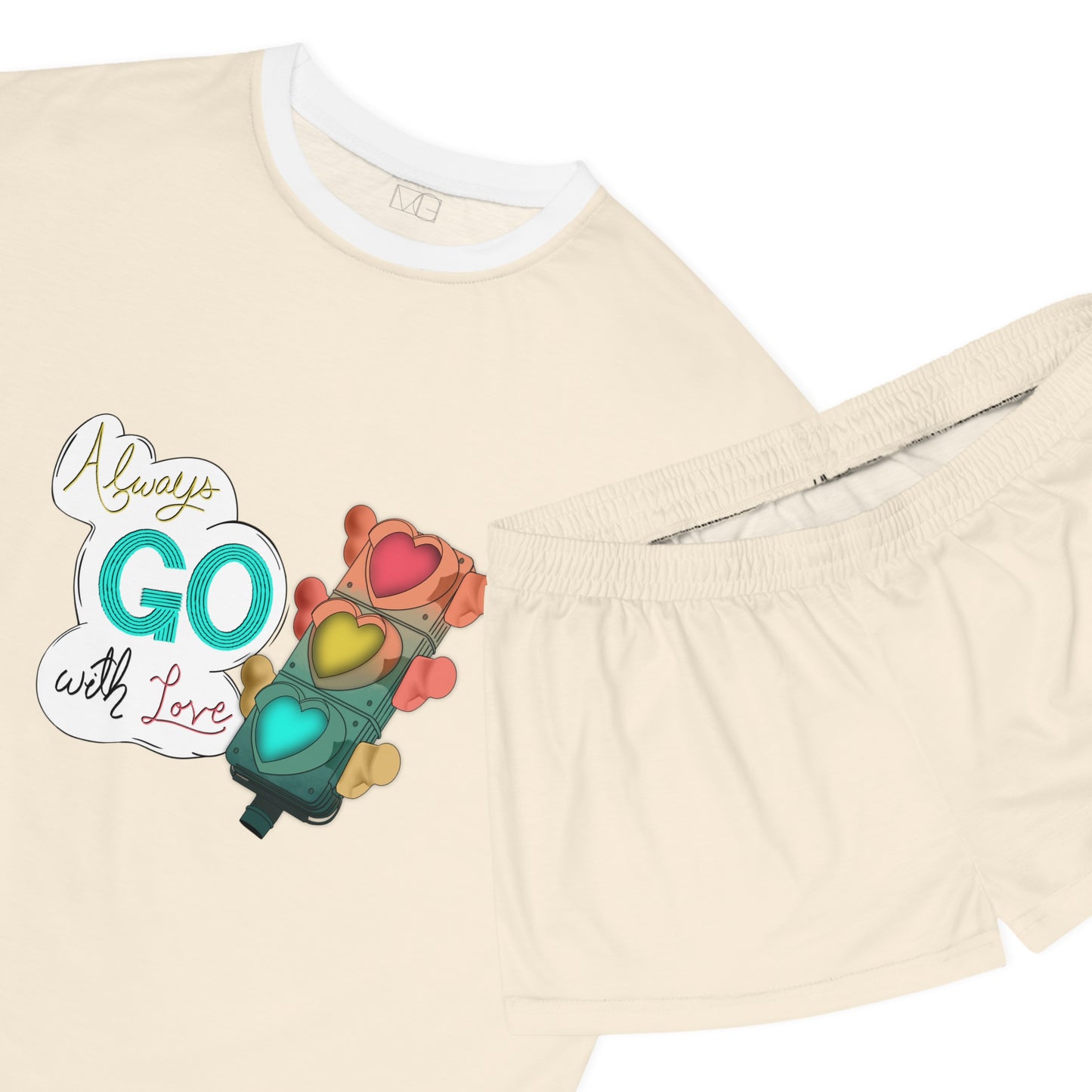 Always Go with Love Women's Short Pajama Set