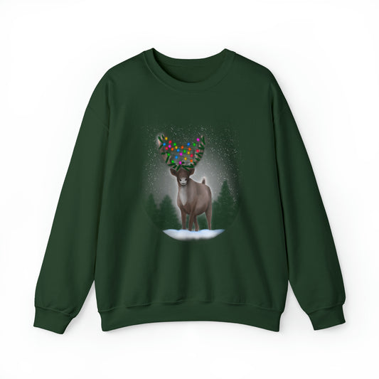 Holiday reindeer Unisex Heavy Blend™ Crewneck Sweatshirt
