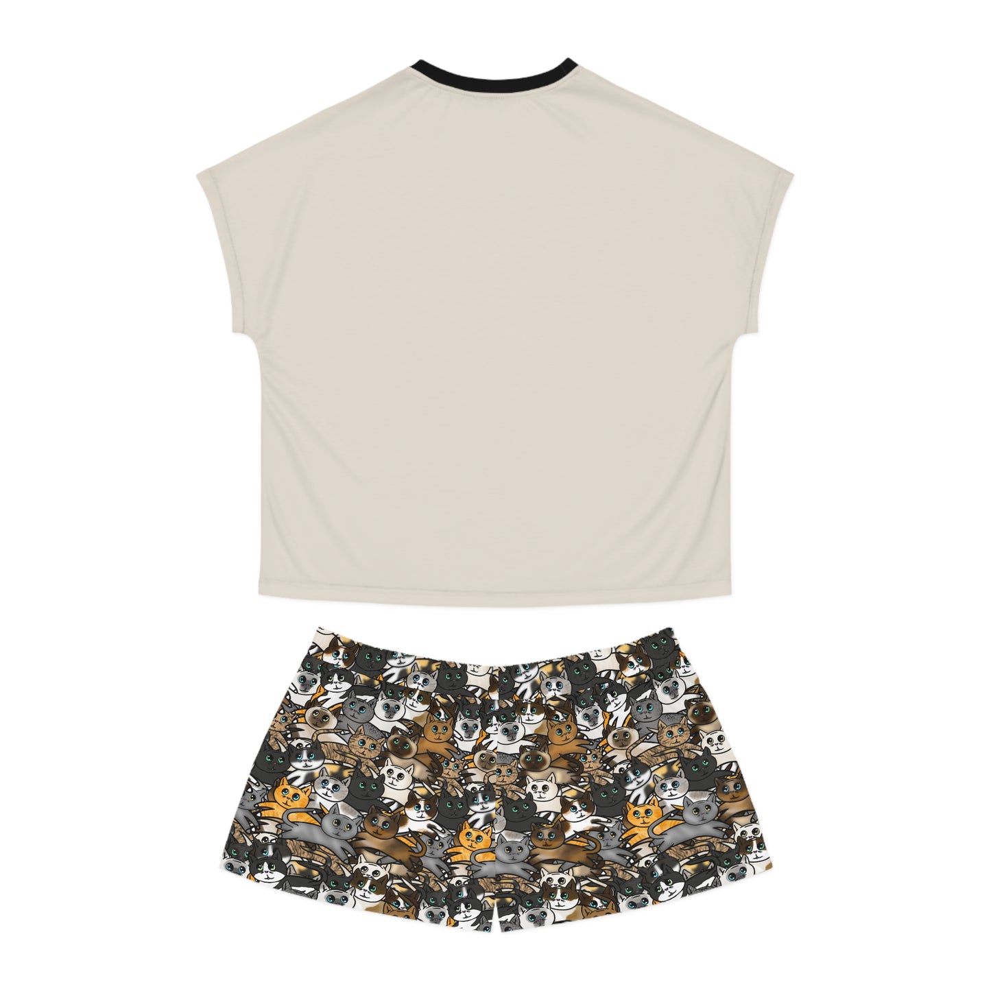 Cat Lovers Women's Short Pajama Set