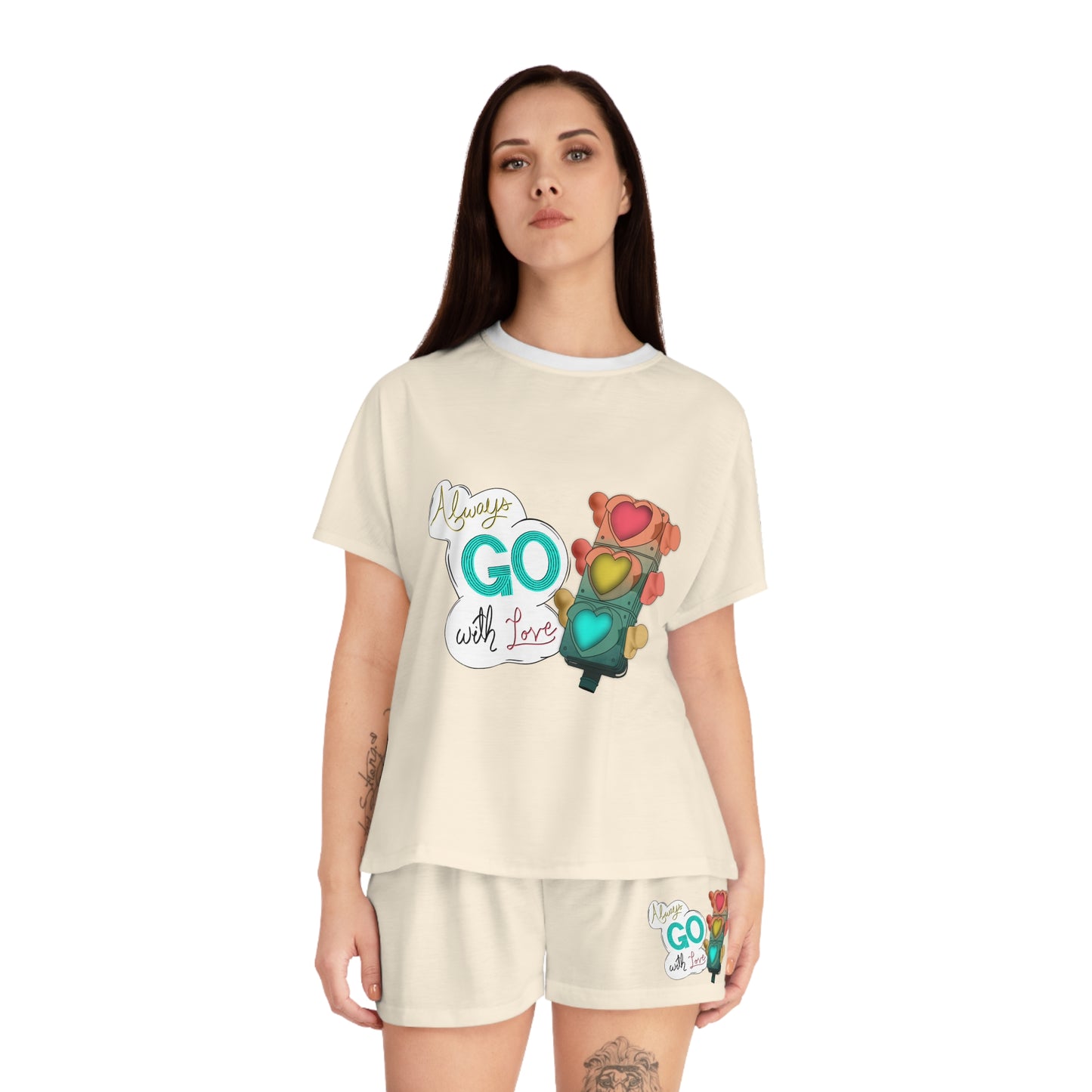 Always Go with Love Women's Short Pajama Set