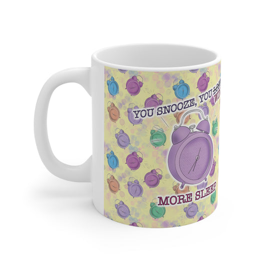 Alarm Clock Ceramic Mug 11oz