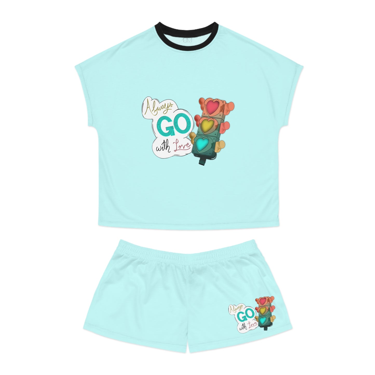 Always Go with Love Women's Short Pajama Set