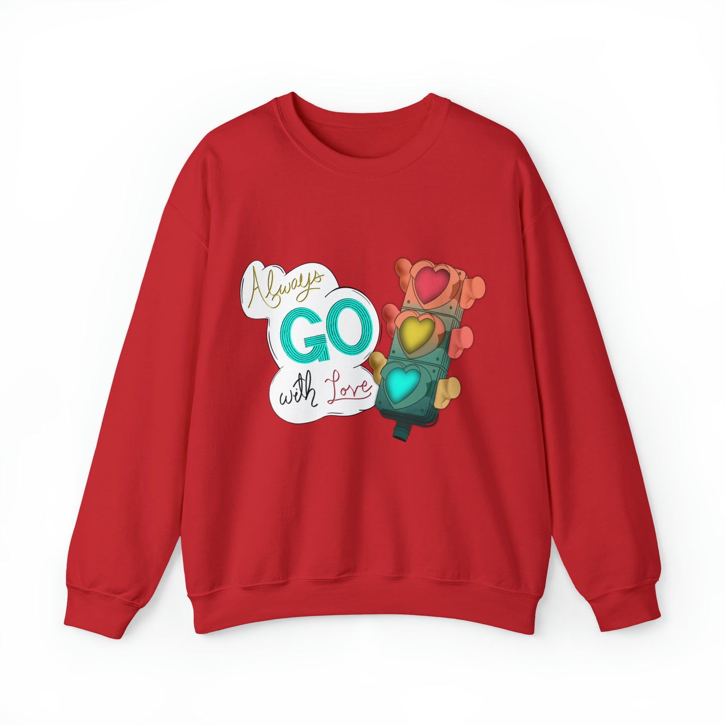 Always Go With Love Unisex Heavy Blend™ Crewneck Sweatshirt