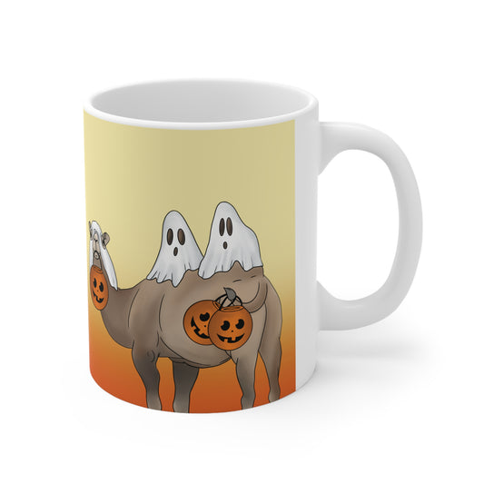 Camel Trick or Treat Ceramic Mug 11oz