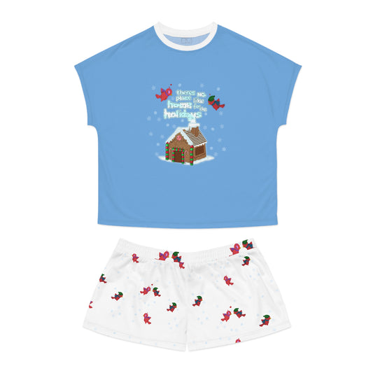 Gingerbread Home for the Holidays Women's Short Pajama Set