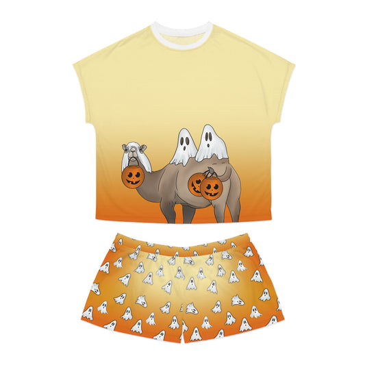 Camel Trick or Treat Women's Short Pajama Set