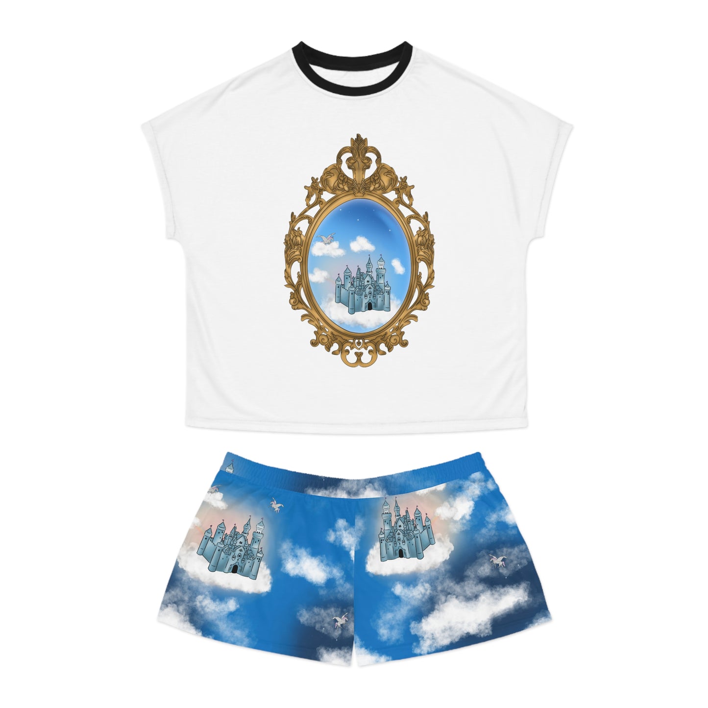 Castles in the Sky Women's Short Pajama Set