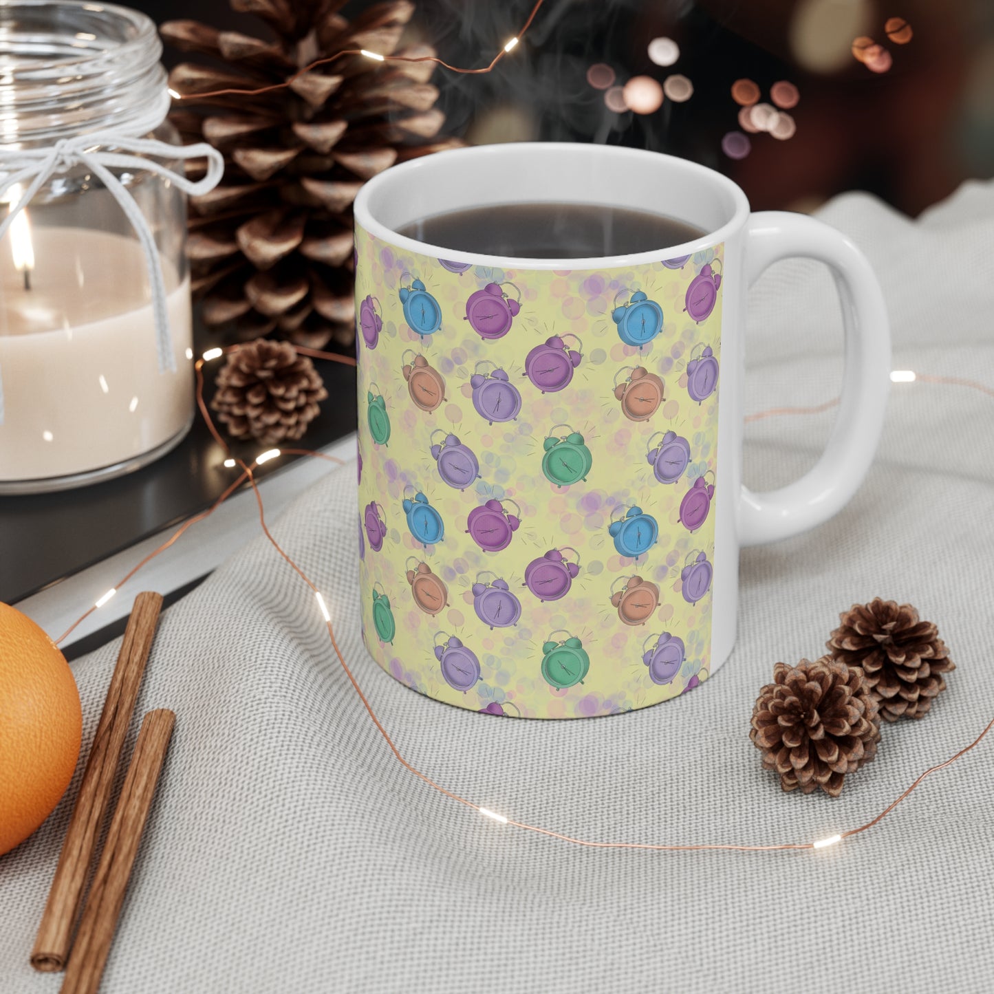 Alarm Clock Ceramic Mug 11oz