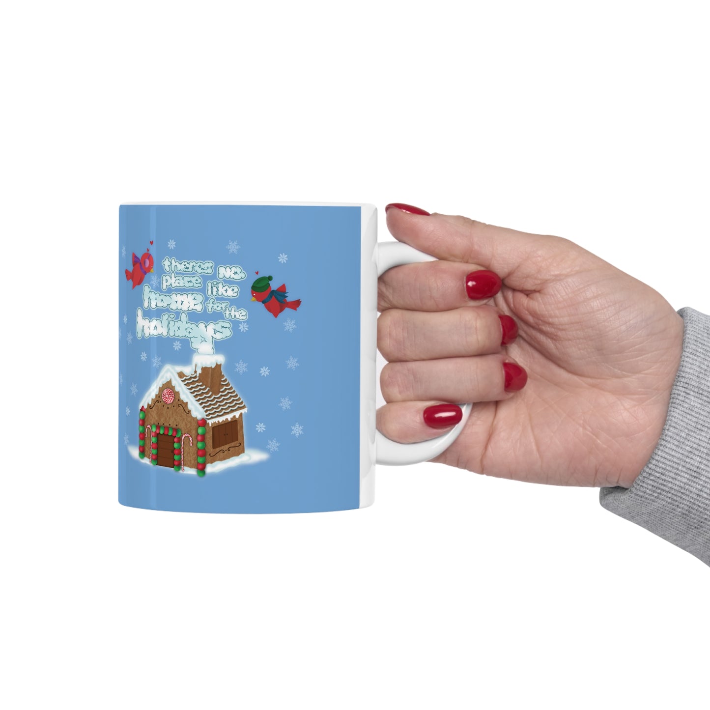 Gingerbread Home for the Holidays Ceramic Mug 11oz