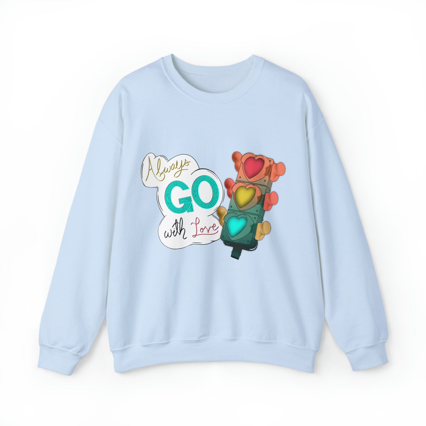 Always Go With Love Unisex Heavy Blend™ Crewneck Sweatshirt