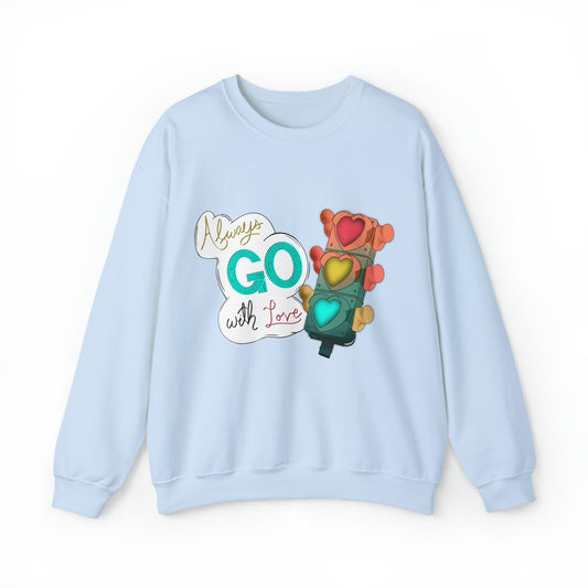 Always Go With Love Unisex Heavy Blend™ Crewneck Sweatshirt