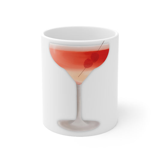 Martini Collection- Raspberry Martini Ceramic Mug 11oz